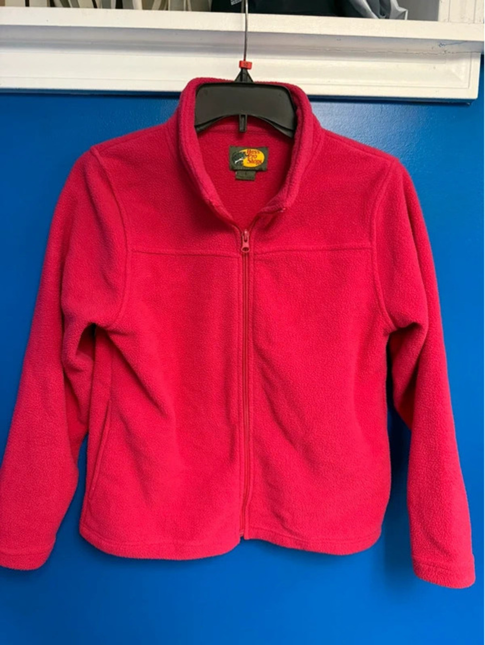 Bass Pro Shops Hot Pink Full Zip Fleece Jacket Large